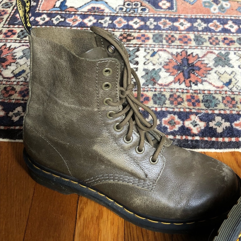Olive Green Doc Marten Boots
